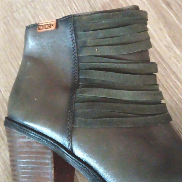 Pikolinos Alicante Heeled Ankle Boot 41 Olive Green - Picture 3 of 8